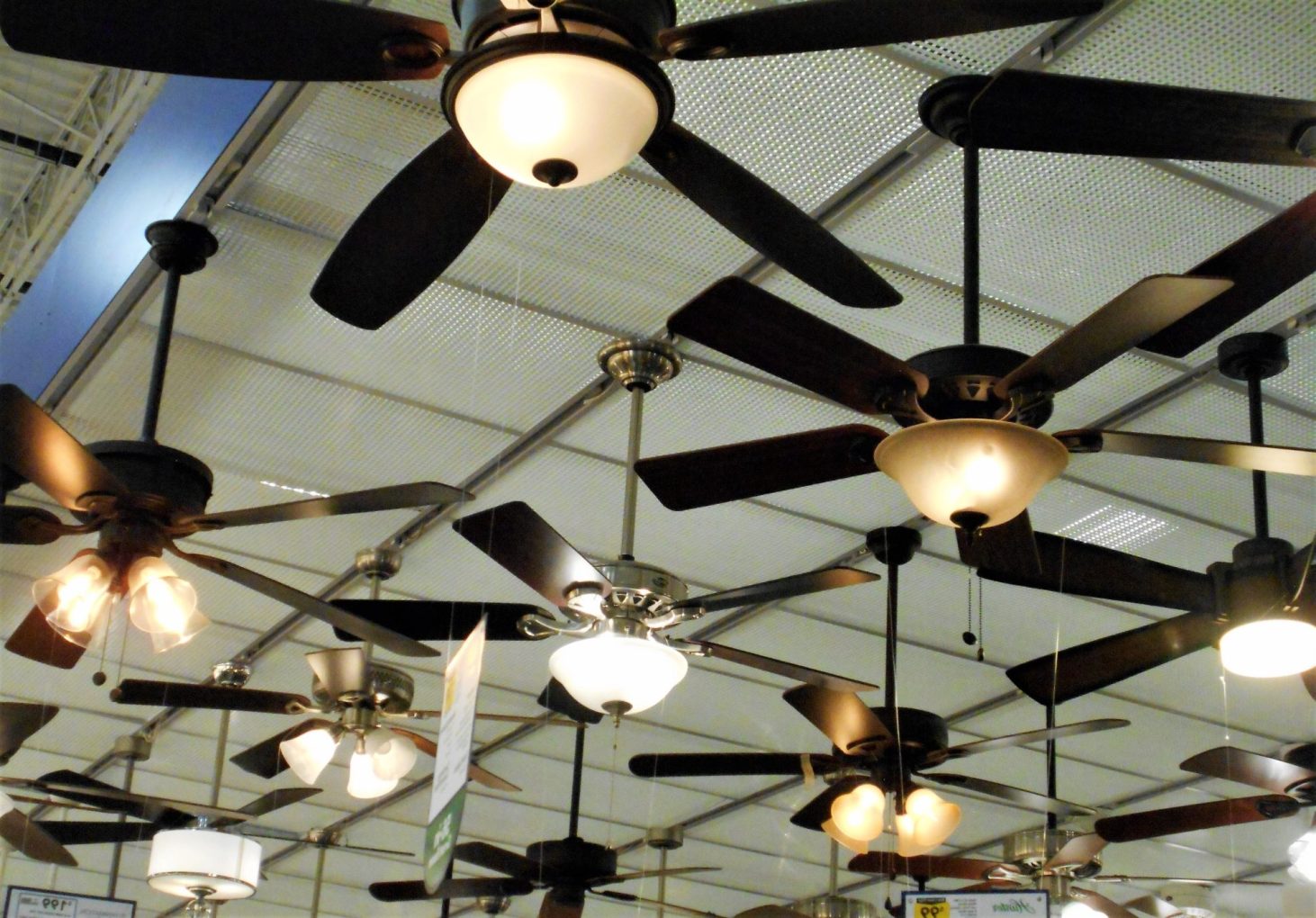 Ceiling fan showroom | Featured Image for the Residential Electrician Top Level Service Page of KTM Solutions.